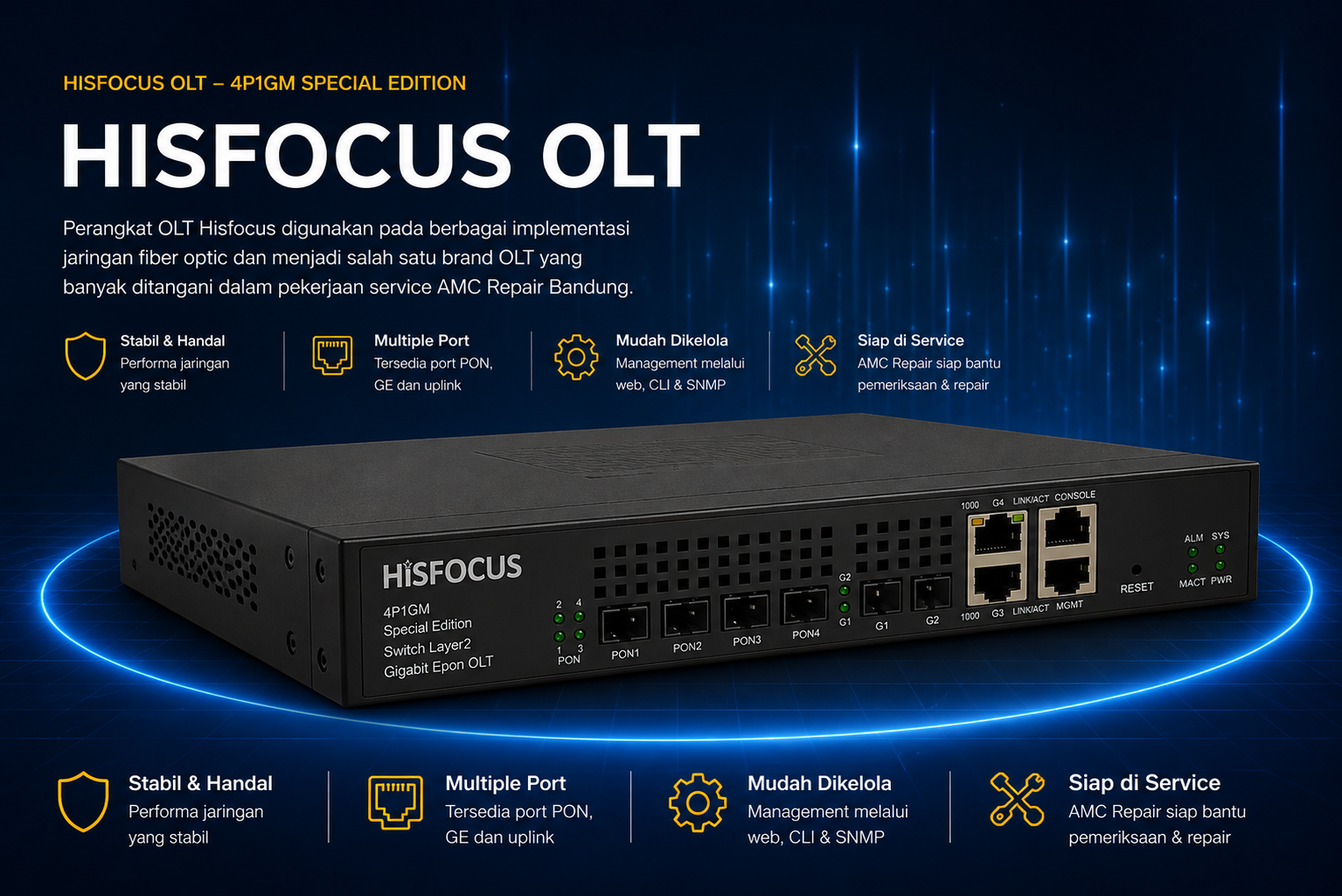 OLT Hisfocus Fiber Optic